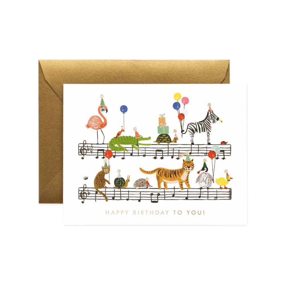 라이플페이퍼 Happy Birthday Song Card 생일 카드