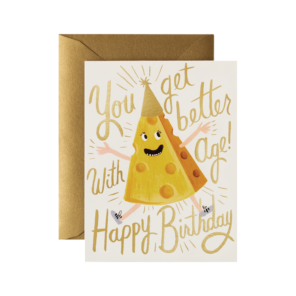 라이플페이퍼 Better with Age Birthday Card 생일 카드