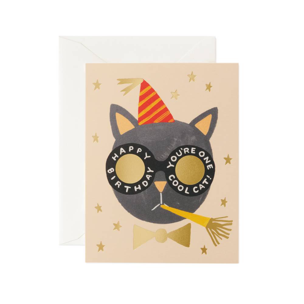 라이플페이퍼 Birthday Cat Card 생일 카드