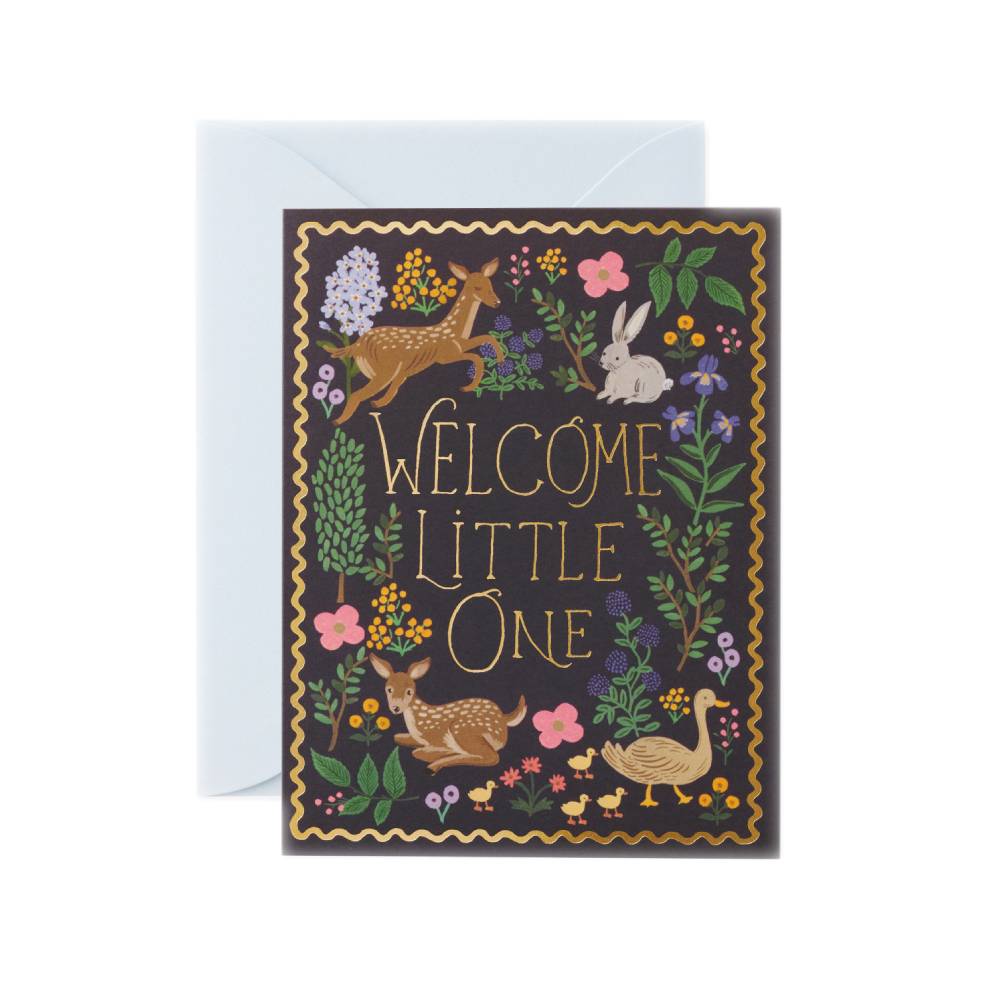 라이플페이퍼 Woodland Welcome Card 베이비 카드