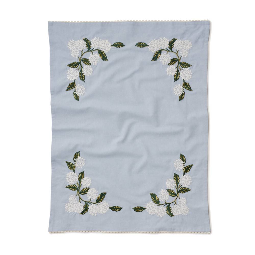 라이플페이퍼 Hydrangea Tea Towel 자수 티 타올