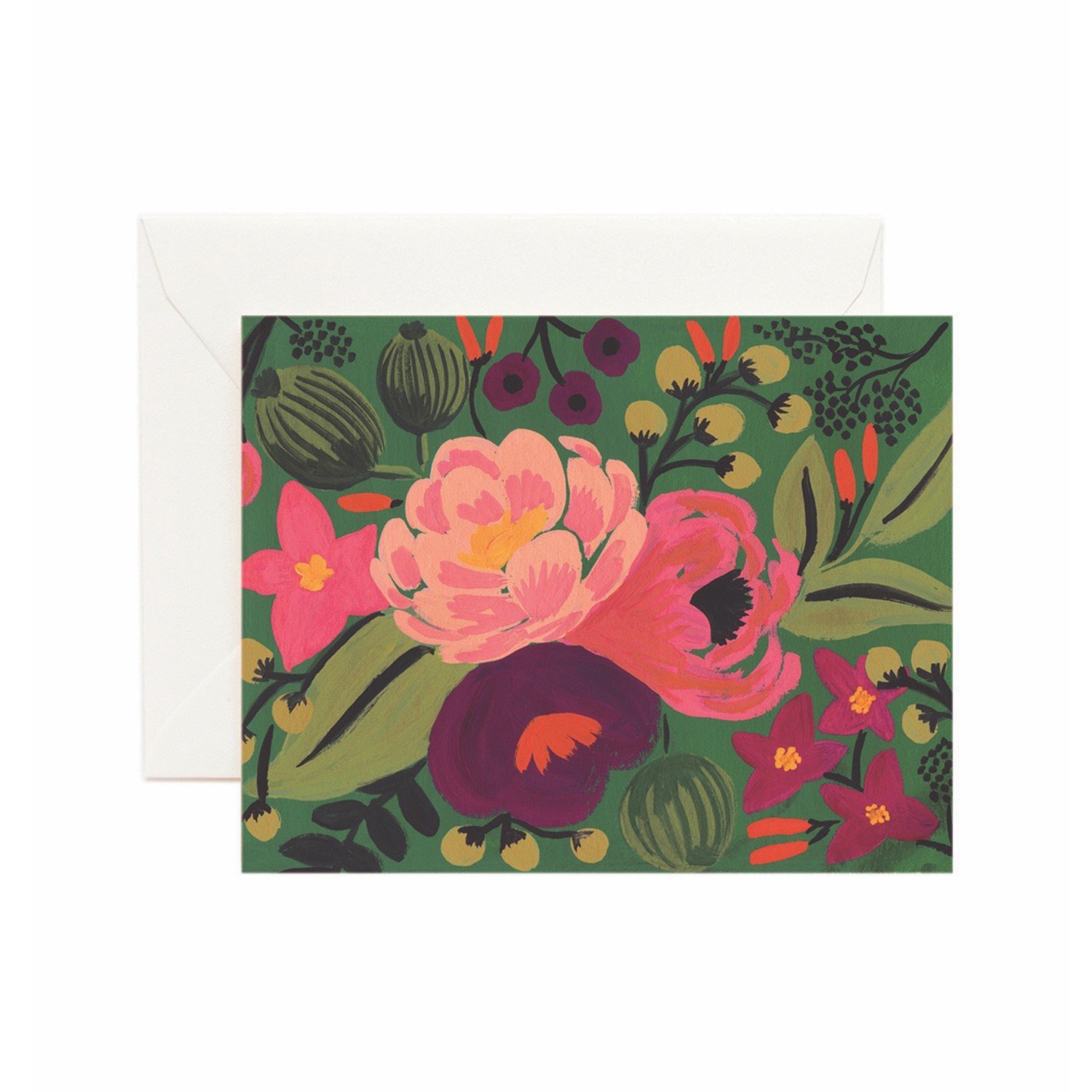 라이플페이퍼 Vintage Blossoms Green Card 일상 카드