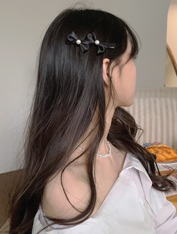 two ribbon hairpin / 투 리본 헤어핀 (1color)