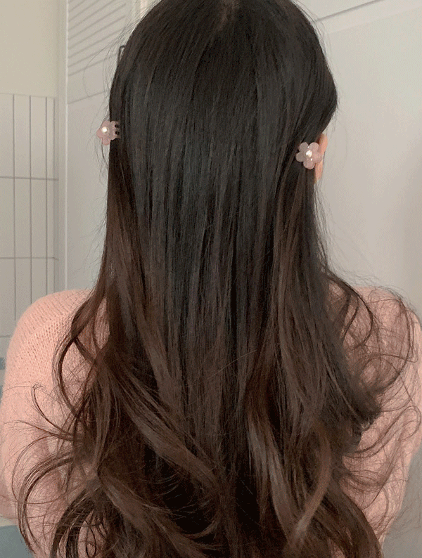 (1+1) cauliflower mini hair pin / 콜리플라워 미니 헤어핀  (10color)