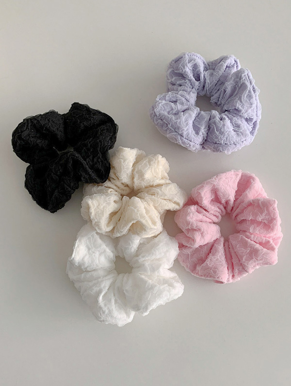claire lace scrunchie / 클레어 레이스 스크런치 (5color)