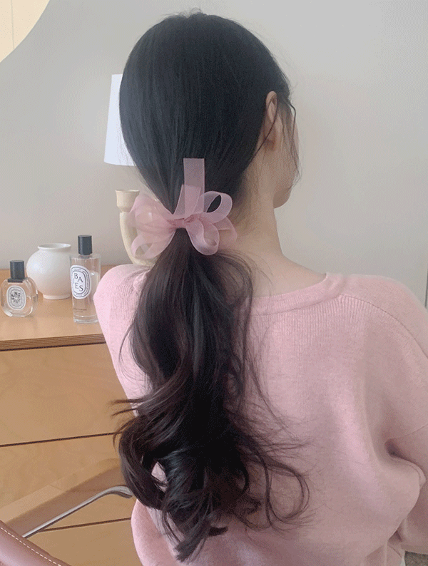 sherbet ribbon chouchou / 샤베트 리본 슈슈 (4color)