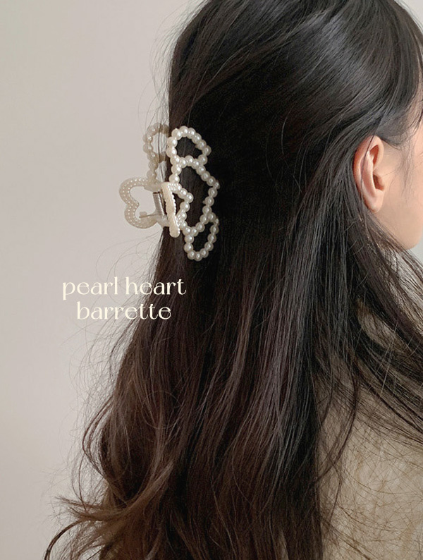 rora heart barrette / 로라 하트 바렛 (1color)