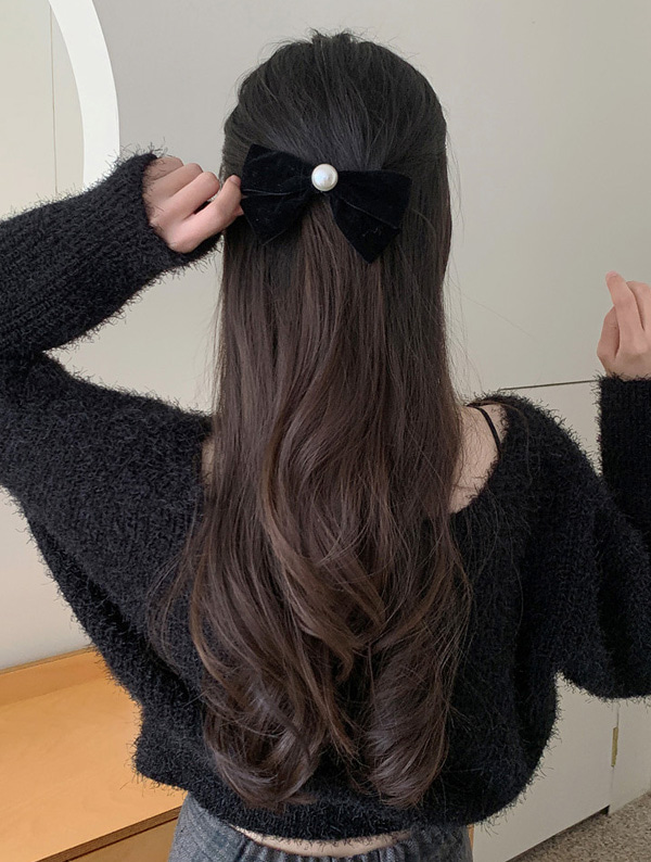 french ribbon hairpin / 프렌치 리본 헤어핀 (1color)