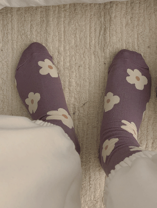 blossom flower socks / 블라썸 플라워 삭스 (3color)