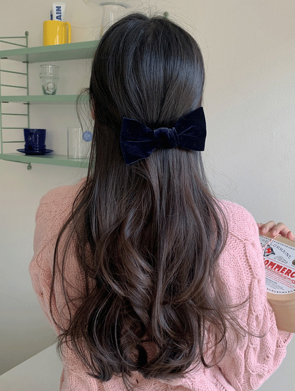 boogie ribbon hairpin / 부기 리본 헤어핀 (2color)