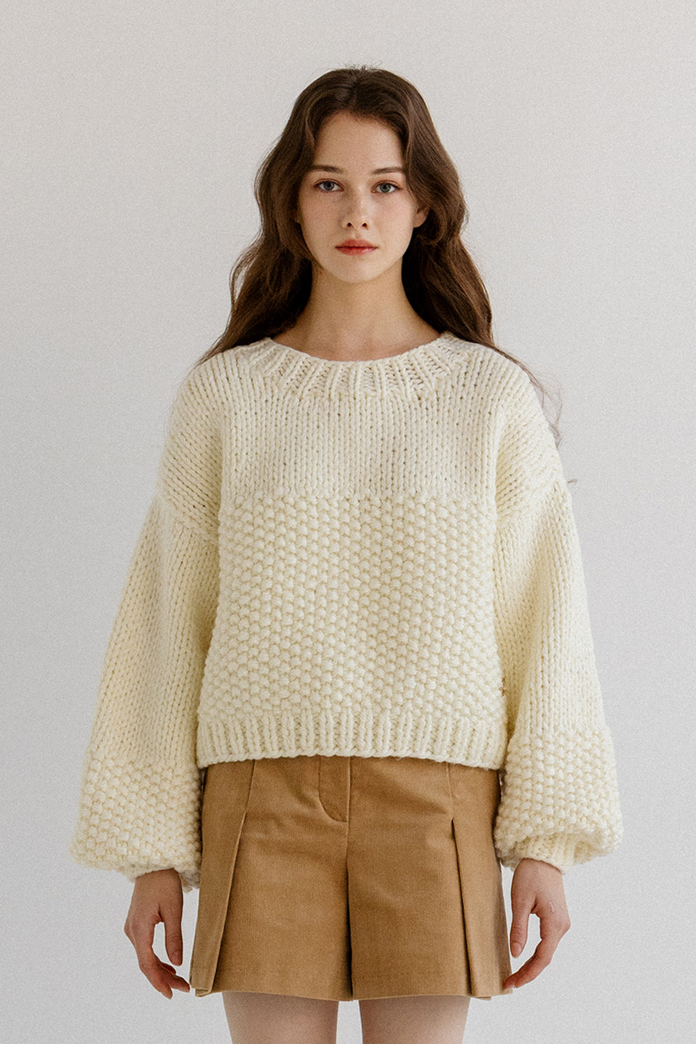 HONEYBEE PULLOVER-IVORY/NAVY