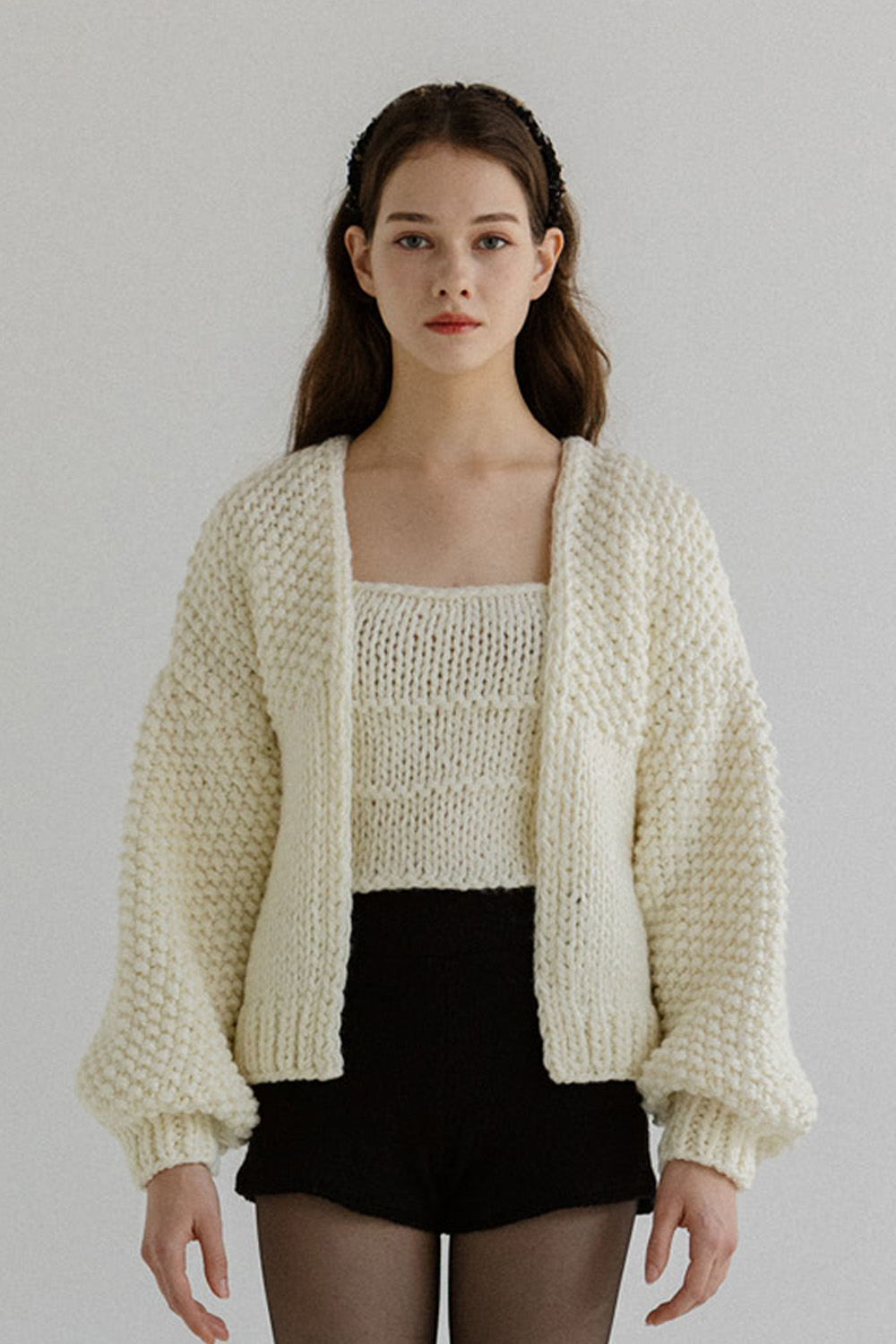 HONEYBEE CARDIGAN-IVORY