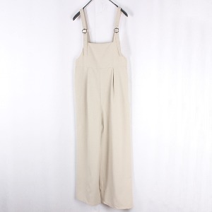 Natural Mood Beige Tone Overall Pants
