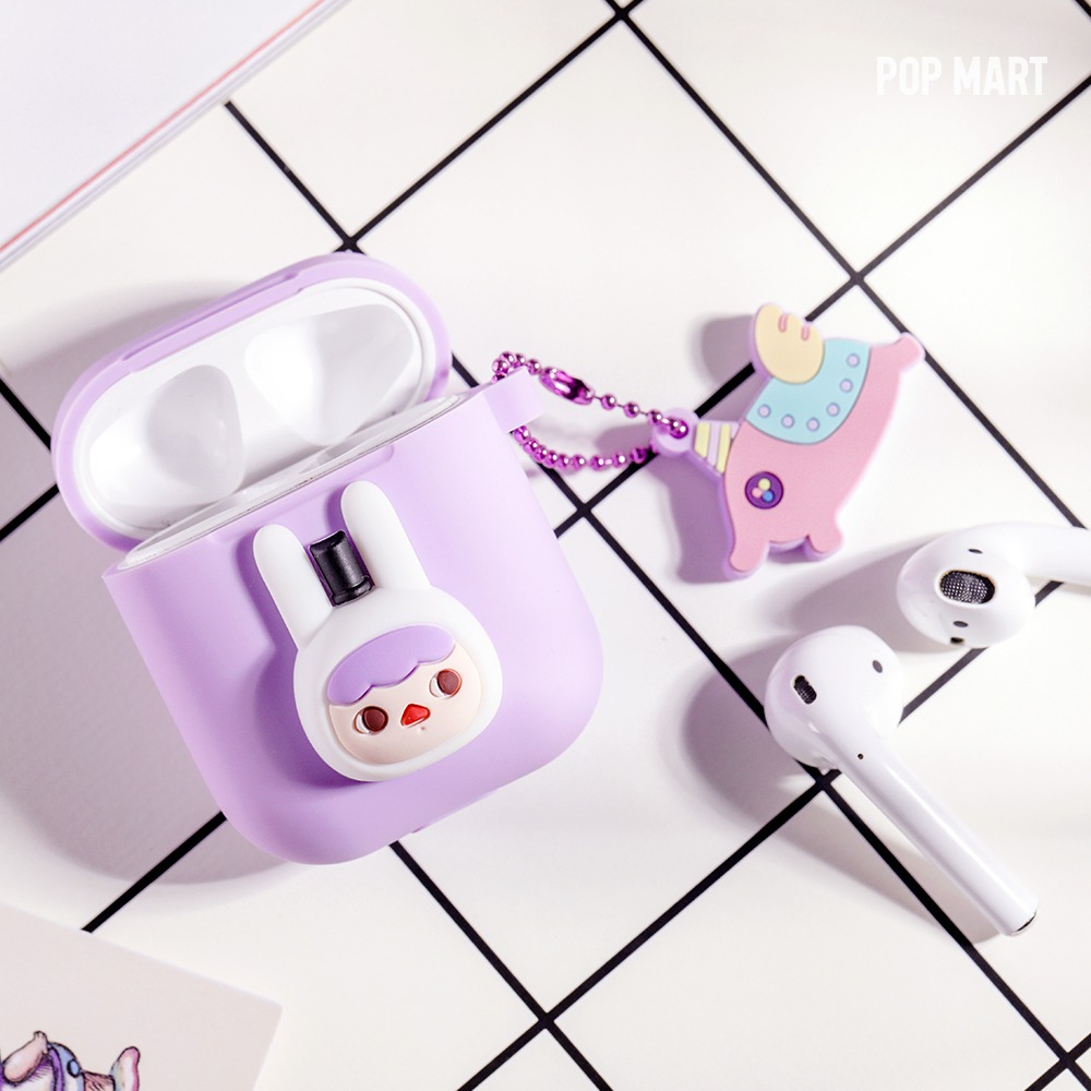 POP MART KOREA, Pucky Airpds2 Case Purple - 푸키 에어팟2 케이스 퍼플