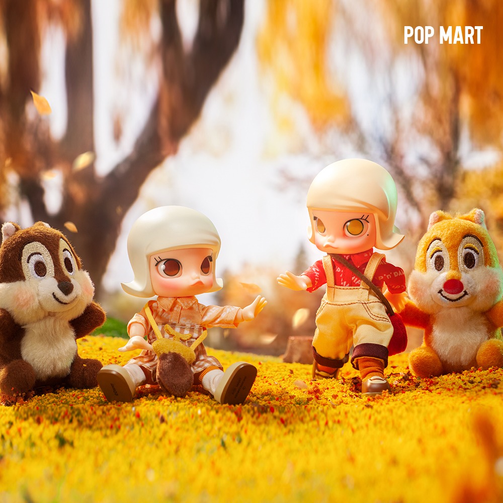 POP MART KOREA, Molly Chip n Dale - 몰리 BJD 칩 앤 데일