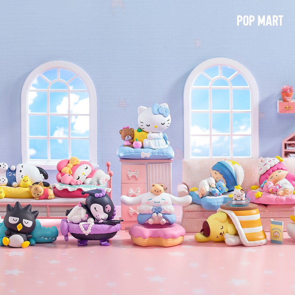 POP MART KOREA, Sanrio characters Fall Asleep - 산리오 따뜻한 수면 시리즈 (박스)