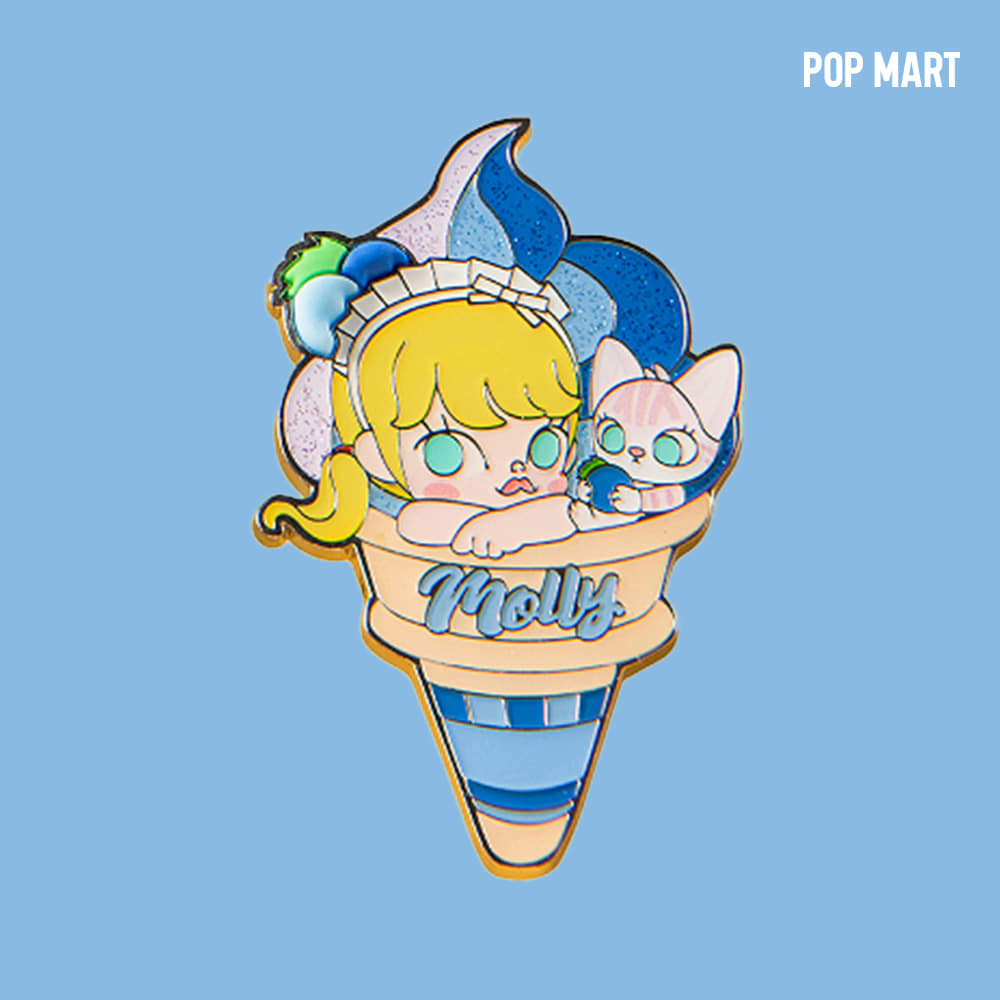 POP MART KOREA, 팝 썸머 파티 시리즈 - 슬롯 사이트 슬롯사이트 아이스크림 뱃지 (블루베리 치즈)