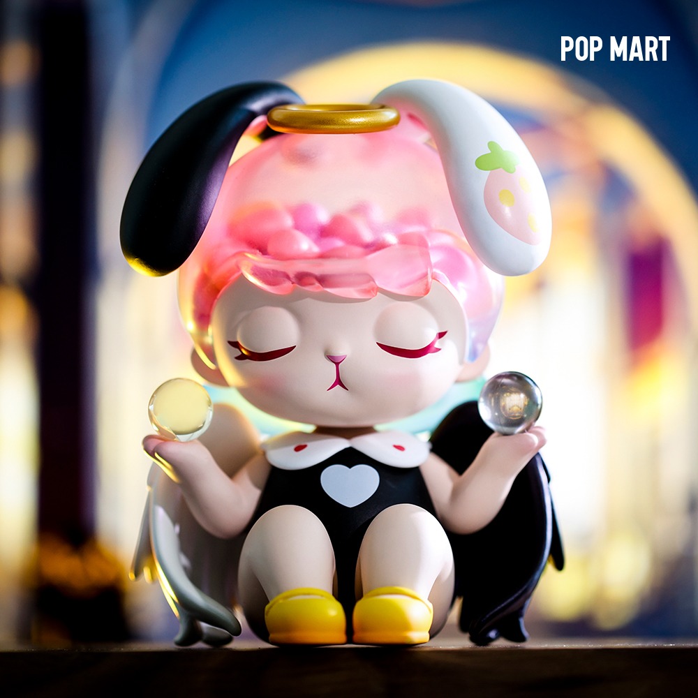 POP MART KOREA, Bunny black and white angel - 버니 블랙 앤 화이트 엔젤 Big