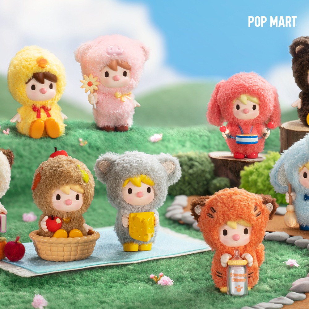 POP MART KOREA, Sweet Bean Animals Playing - 스위트 빈 동물놀이 시리즈 (박스)