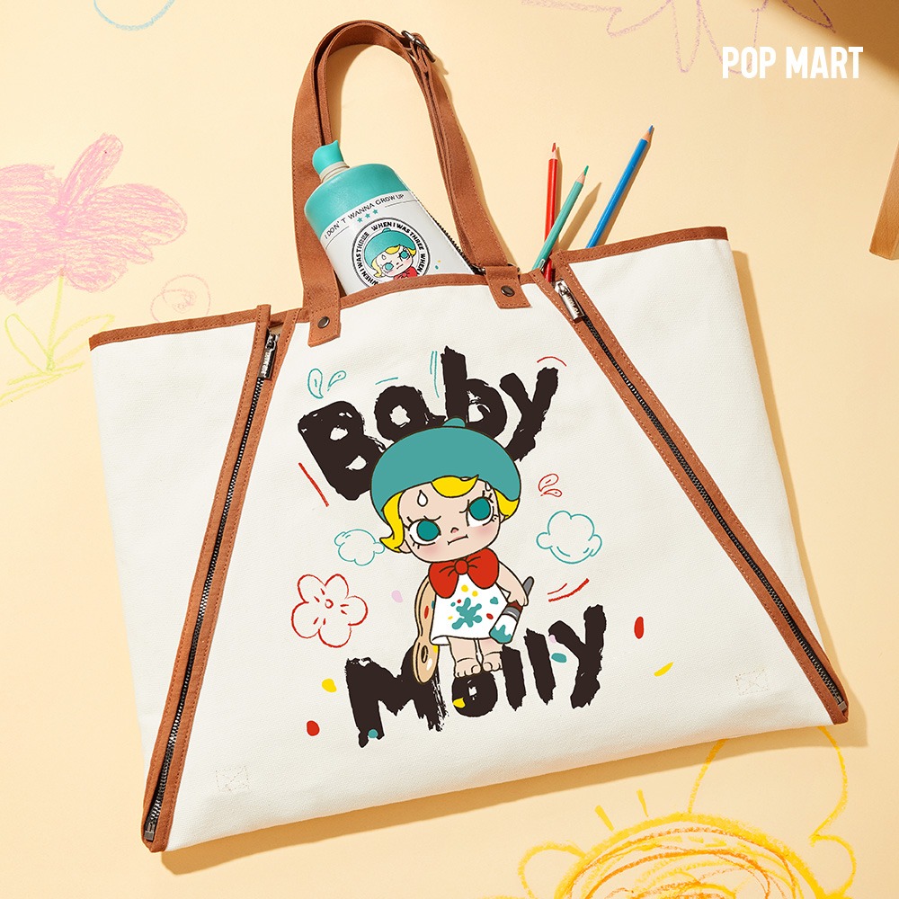 POP MART KOREA, [온라인 선발매] MOLLY 베이비 몰리 두 살과 네 살 사이 시리즈 숄더 백