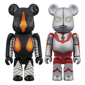 메디콤토이 BE@RBRICK 베어브릭 울트라맨 &amp; 젯톤 2PACK