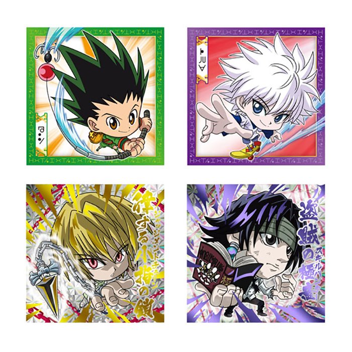 [22년7월 발매] 반다이 HUNTER×HUNTER 데포르메 스티커 웨하스 웨이퍼  (1BOX=20개)