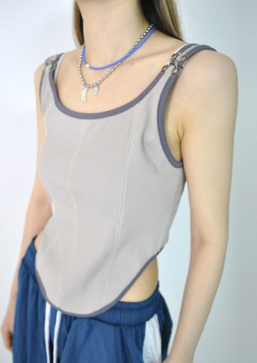 buckle sleeveless(3color)