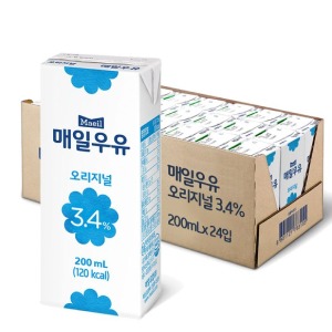 매일멸균우유200ml 24개입