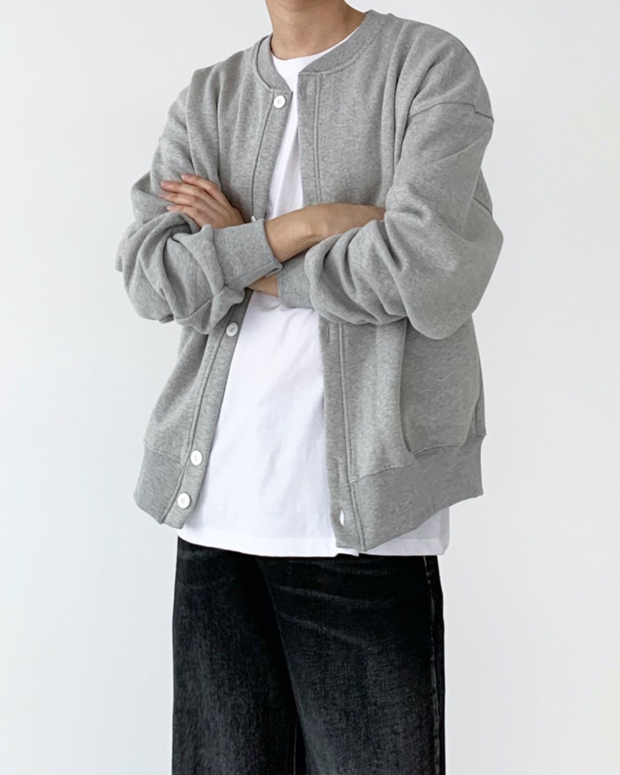 round pocket cardigan (3color)