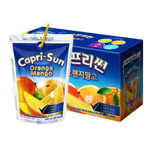 농심 카프리썬 오렌지망고맛 200ml x 10개 (한박스) 