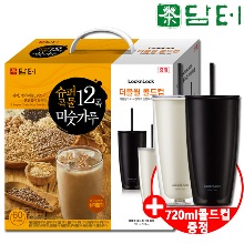 [무료배송] 담터 슈퍼곡물12곡 미숫가루 60T+720ml 대용량 콜드컵