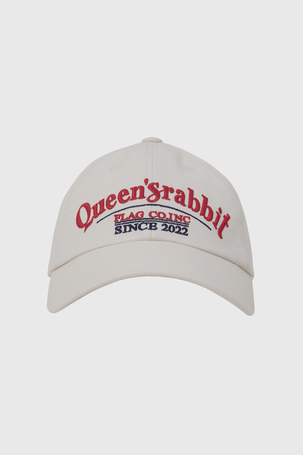 ◆Q'SRB◆ QSRB Cotton Chino Lettering Baseball Cap QSRB Cotton Chino Lettering Baseball Cap - QUEENS RABBIT