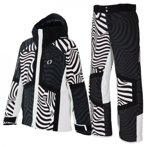 22 PRINT OUTER JACKET + PANTS WHITE X BLACK