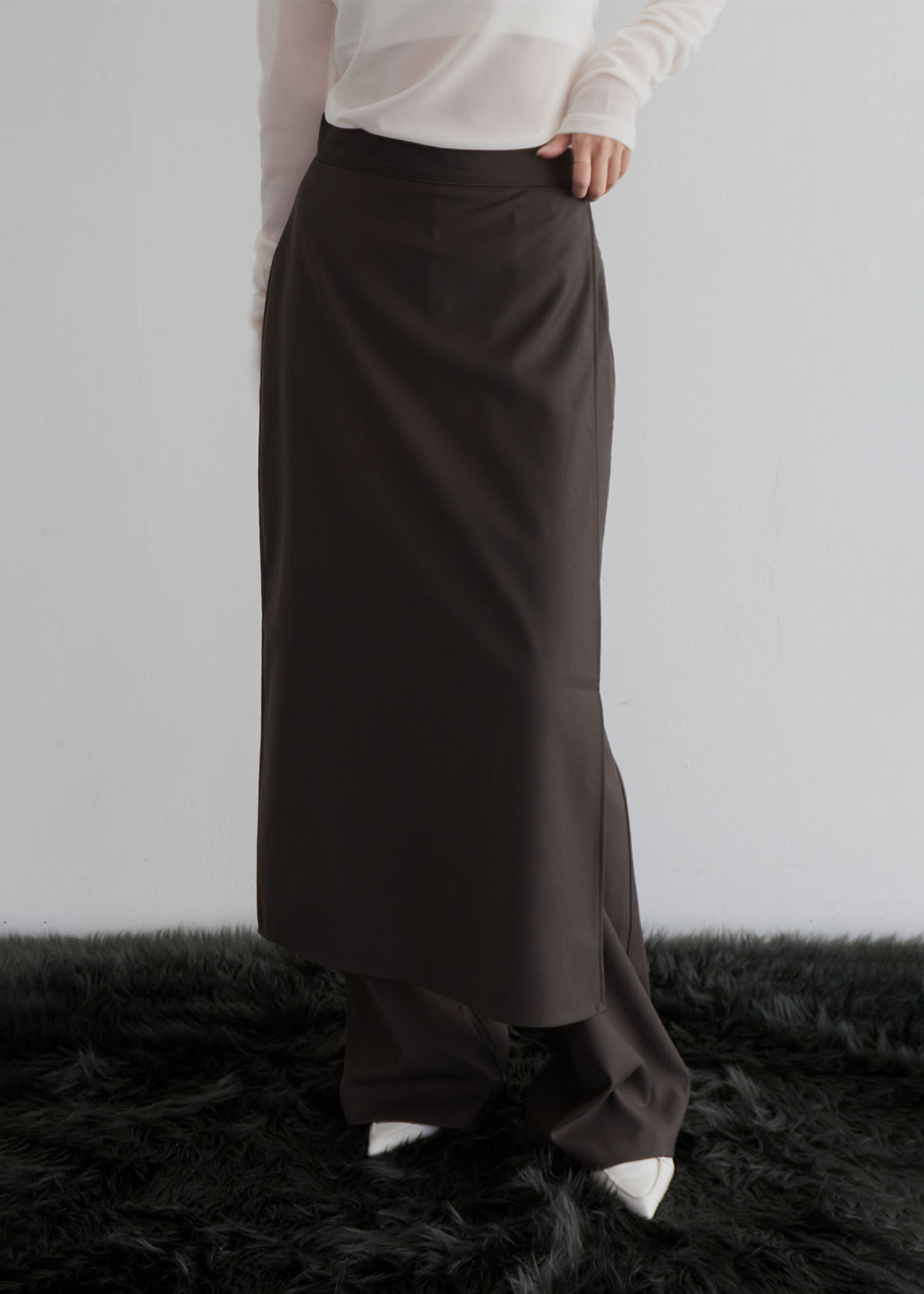 Layered Wrap Slacks SK Pants (3c)