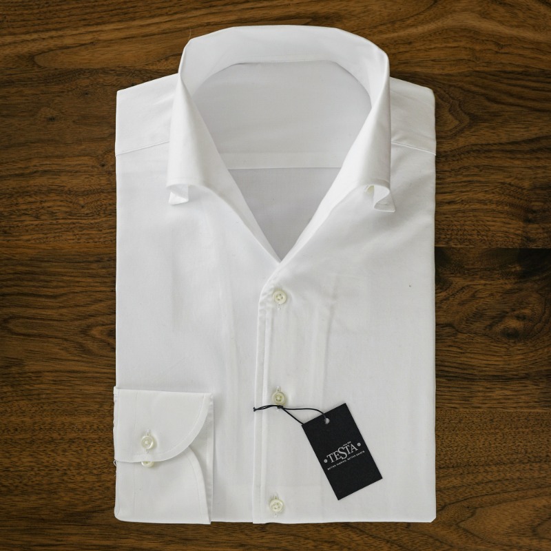 ANDREA SEOUL SHIRTS X ITALY, TESTA(TEXTA) WHITE ITALIAN COLLAR