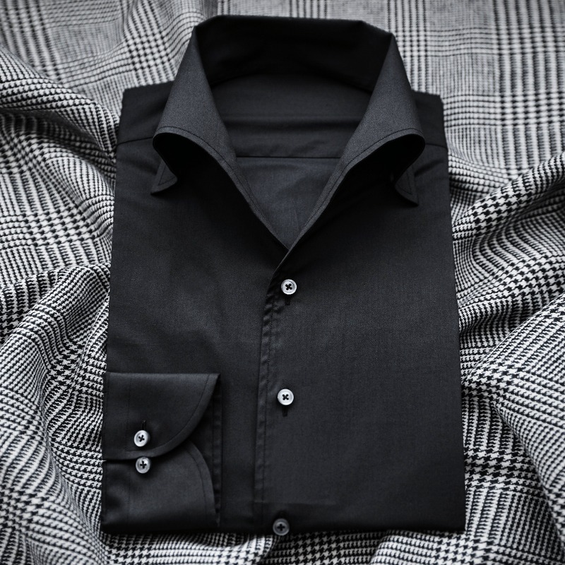 ANDREA SEOUL SHIRTS X BLACK ITALIAN COLLAR