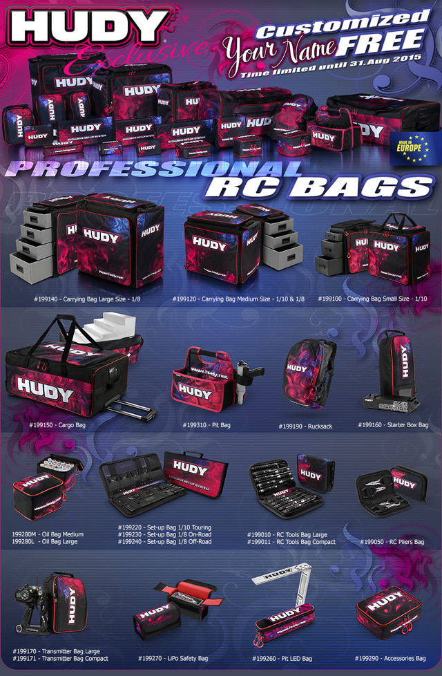 199120] HUDY 1/10 & 1/8 CARRYING BAG + TOOL BAG - EXCLUSIVE EDITION (후디  1/10 & 1/8 캐링백) - 알씨카프로