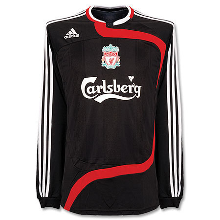 07-08 Liverpool 3rd(Euro) L/S + 8 GERRARD + FAPL Patch (Size:M)