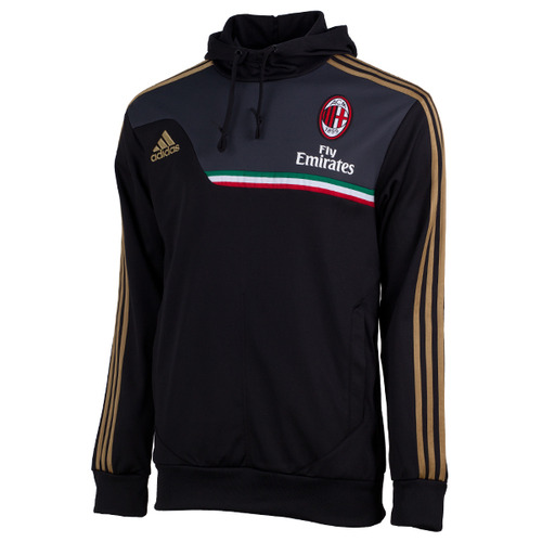 [Order] 13-14 AC Milan Training Hoody Sweat Top - Black