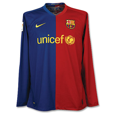 [Order]08-09 Barcelona Home L/S - Player Issue