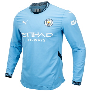 24-25 Manchester City Home Authentic Jersey L/S (77518301)