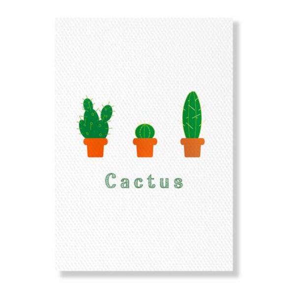 [101036][민트급] [특가제품] 홈데코 보태니컬 캔버스A3_트리플cactus