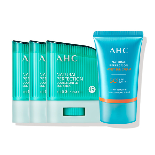 [S급 리퍼] box_AHC 더블쉴드 선스틱 14g x 3p + 선크림 50ml 스페셜 기획