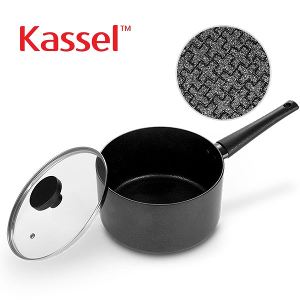 [새상품] J21 Kassel 카셀 2022년형 블랙 엠보 IH 인덕션 겸용 편수냄비 18cm