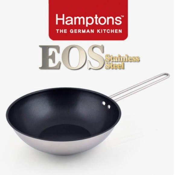 [새상품] [미개봉] Hamptons 독일햄튼 EOS스텐 인덕션 코팅 궁중팬 28CM(HTEF-28W)