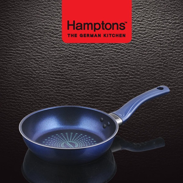 [새상품] [미개봉] Hamptons 독일햄튼 블루 인덕션 단조 후라이팬 20CM (HTB-20F)