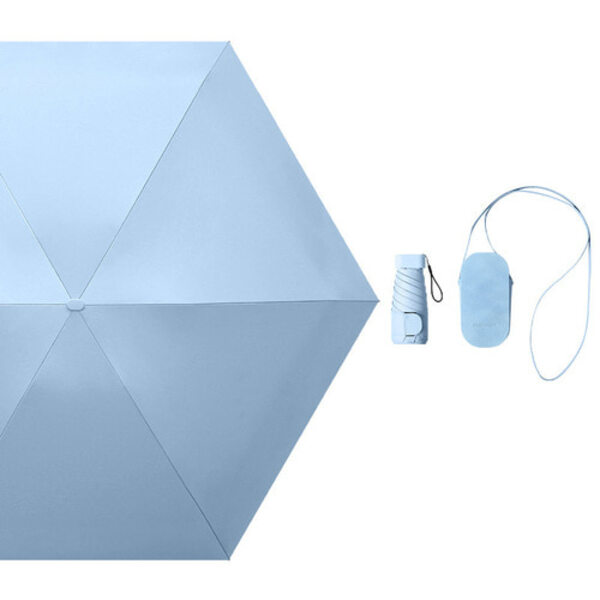[A급 리퍼] 더홈스 미니 암막 양산 우산(크로스파우치 포함) / 블루