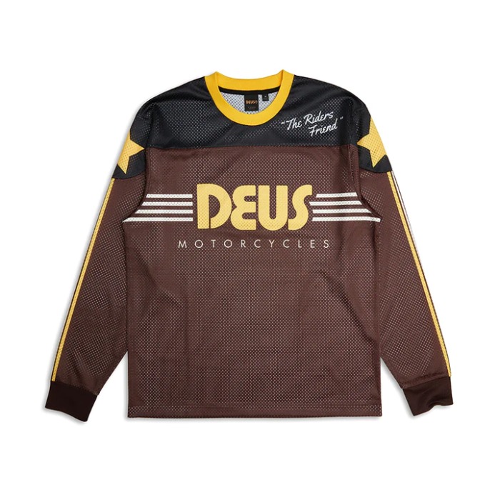 [데우스] DEUS EX MACHINA Fantasma Moto Jersey Brown Combo