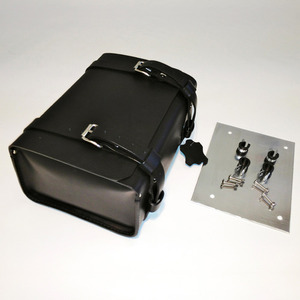 [유닛개러지] Unit GarageRear Luggage Leather Bag - Black