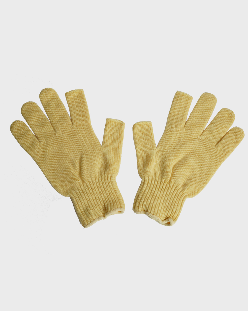 2 Fingerless Gunte_Cashmere (LT-Yellow/Cream)